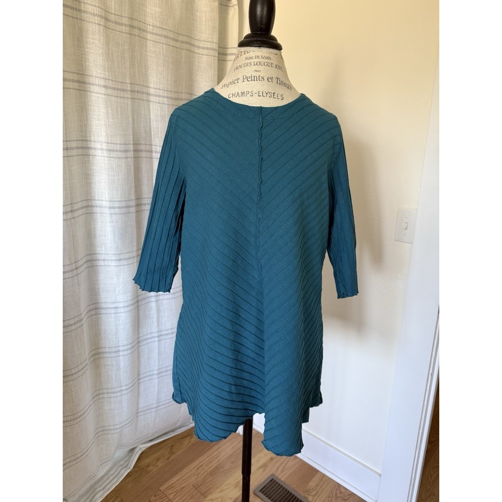 Women's Focus Casual Life Teal 3/4 Sleeve Top‎ Size M